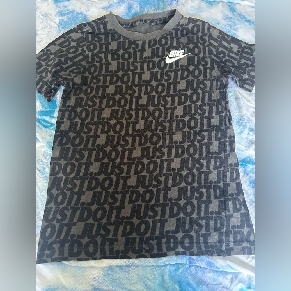 Nike Black Tee with Logo Print